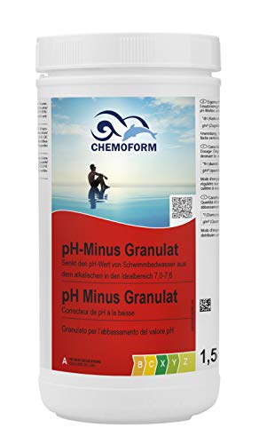 pH-Minus Granulat pH-Senker Pool Whirlpool pH-Wert Regulierung Senkung 1,5 kg Dose von Wellsapool