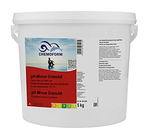 pH-Minus Granulat pH-Senker Pool Whirlpool pH-Wert Regulierung Senkung 5 kg Eimer von Wellsapool