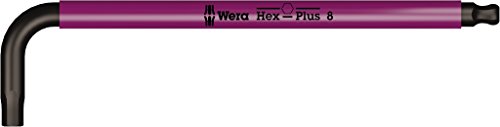 Wera 950 SPKL Winkelschlüssel Multicolour, metrisch, BlackLaser, Hex-Plus, 8.0 mm. pink, Wera 05022614001 von Wera