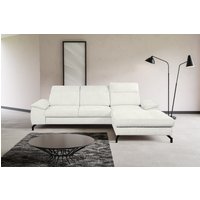 WERK2 Ecksofa "Panama L-Form", Modernes Sofa mit Schlaffunktion, Bettkasten, Kopfteile verstellbar von Werk2