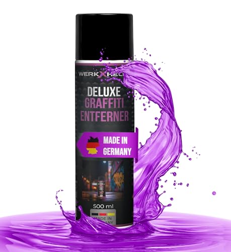 WerkXheld - DELUXE Graffitientferner 500ml - Professioneller Entfernungsspray für mühelose Reinigung! Made in Germany von WerkXheld