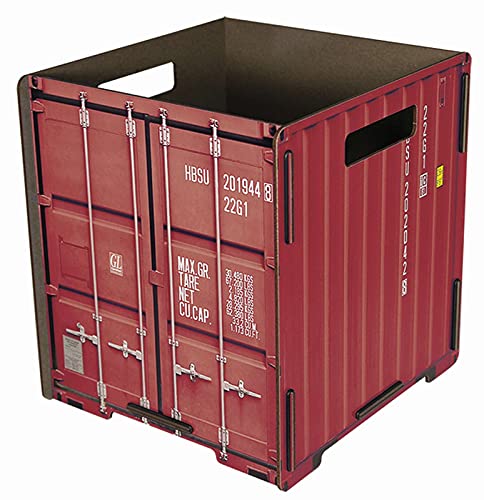 Werkhaus Container Papierkorb rot von Werkhaus