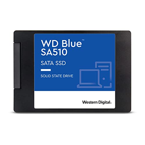 WD Blue SA510 SATA SSD 4 TB 2,5 Zoll (Lesen bis 560 MB/s, Schreiben bis 520 MB/s, Upgrade für PC/Laptop, dreimonatiges Probeabo von Dropbox Professional, Western Digital SSD Dashboard) von Western Digital