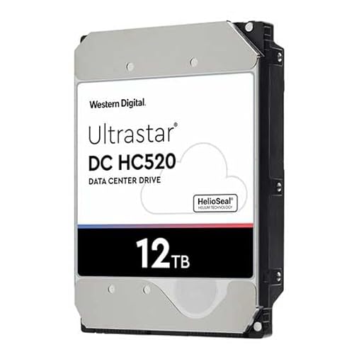 WD Ultrastar DC HC520 HUH7212ALN600 - Vaste schijf - 12TB - intern - 3.5" - SATA 6Gb/s - 7200tpm -Puffer: 256MB (0F30141) von Western Digital