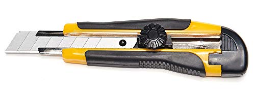 Profi Cuttermesser in verschiedenen Ausführungen (12x schwarz/gelb Feststellrad 18mm) von Westerwald-Shop