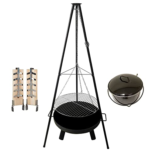 Grill Set 4 in 1 Oslo Schwenkgrill mit Feuerschalel Grill Feuerkorb von Jürgen Westerholt GmbH