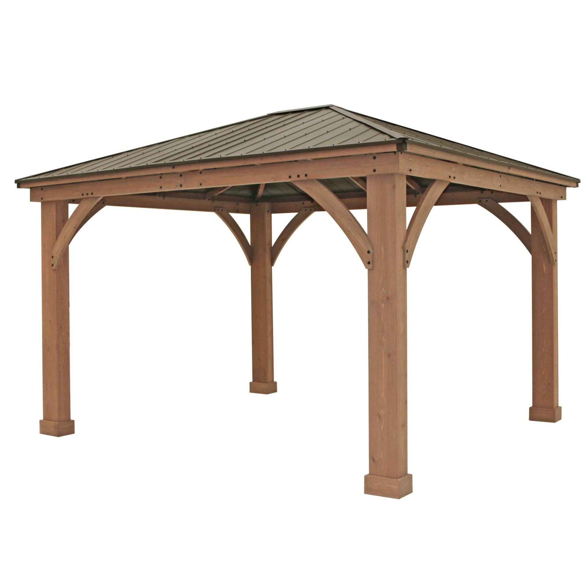 Westmann Pavillon 'Devon 12 x 14' Natur 365 x 427 x 317,5 cm von Westmann