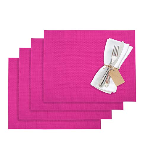 Westmark Tischsets/Platzsets, 4 Stück, 42 x 32 cm, Synthetik, Pink, Saleen Edition: Home von Westmark