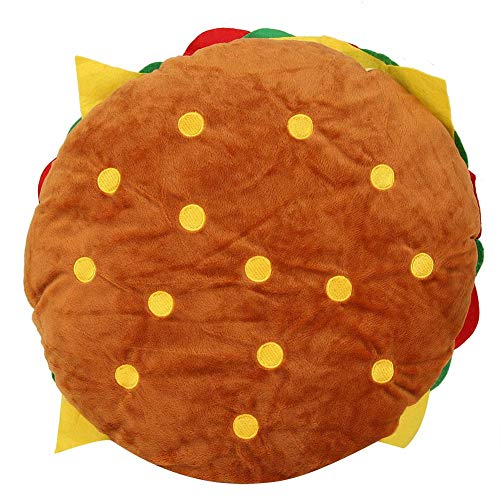 Wifehelper Kreative Dekokissen, Simulation Burger Kissen Fall Throw Pillow Cover Sofa Lendenkissen Super weiches Kind Haushalt Dekokissen von Wifehelper