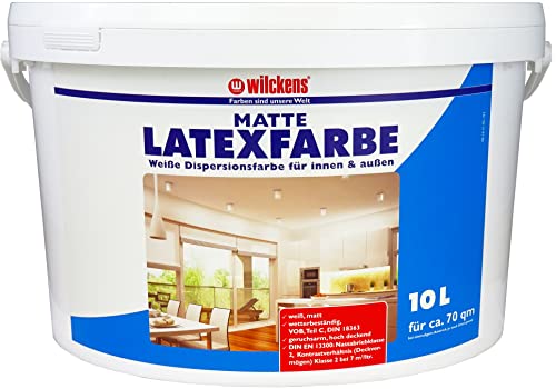 Wilckens Latexfarbe matt, 10 l, Weiß von Wilckens