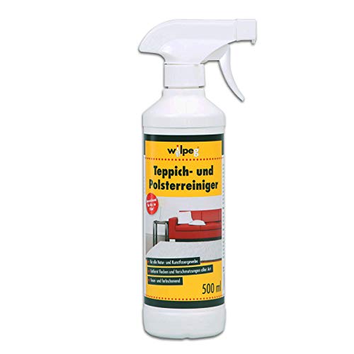 WILPEG Teppichreiniger & Polsterreiniger - Teppichpflege in Profi Qualität - Teppich & Polster Reinigungsmittel 500ml von Wilpeg