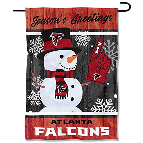 Atlanta Falcons Holiday Winter Snow Garden Flag Double Sided Banner von Wincraft