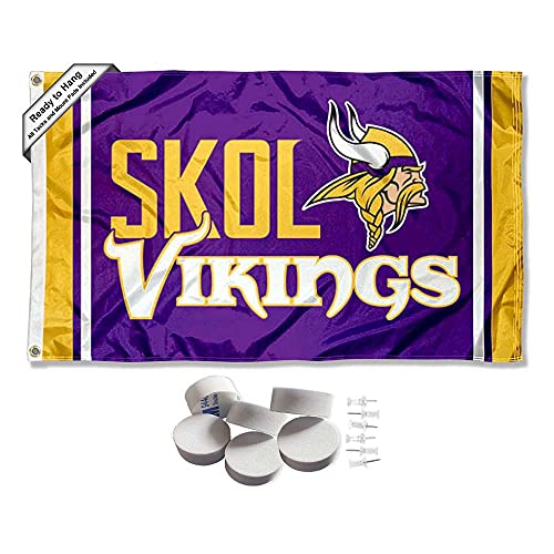 Minnesota Vikings SKOL Banner and Tapestry Wall Tack Pads von Wincraft