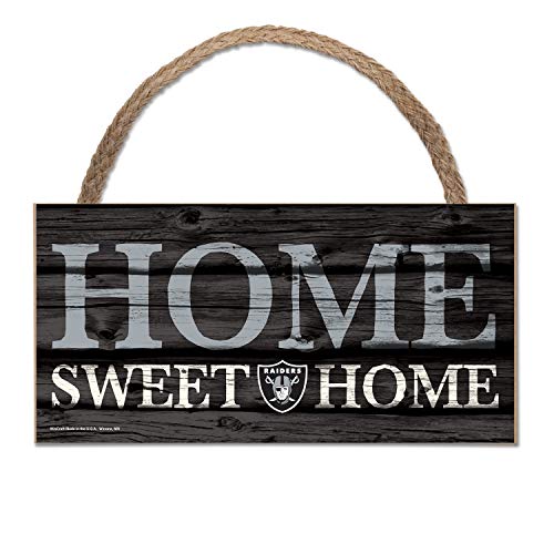 Wincraft NFL Schild aus Holz Oakland Raiders Holzschild Wood Home Sweet Home von Wincraft