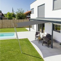 Sonnensegel Cannes 3x3m anthrazit Sonnenschutz UV-Schutz Sonnendach - Windhager von Windhager