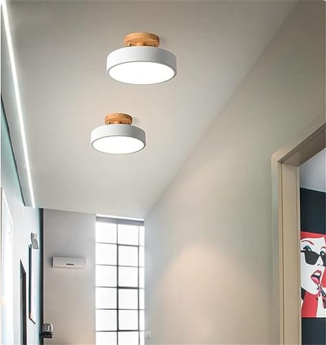 Winlams Nordische Gang-Deckenleuchte Macaron Korridor-Einstiegsleuchte Veranda-Lampe Moderne Minimalistische Kreative Balkon-Massivholzlampen von Winlams