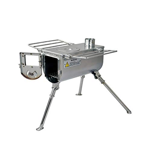 Winnerwell Wood Kleines Zelt Herd | Tiny Holzofen Zelte, Überdachungen und Camping | 450 Cubic Inch Firebox | Stainless Steel Construction | Inklusive Schornsteinrohr von Winnerwell