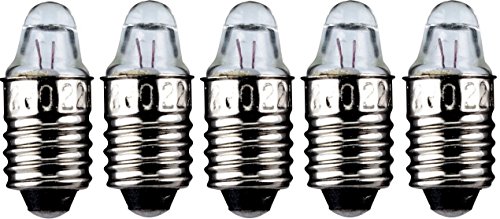 5er Set WireThinX Taschenlampen Spitzlinse Linsenform 0,75 W, 2,5 V - Sockel E10 von WireThinx