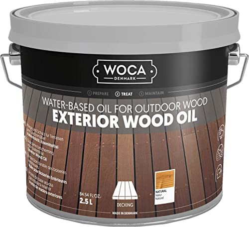 WOCA 617951A Exterior Öl, Natur 2,5 L von WOCA