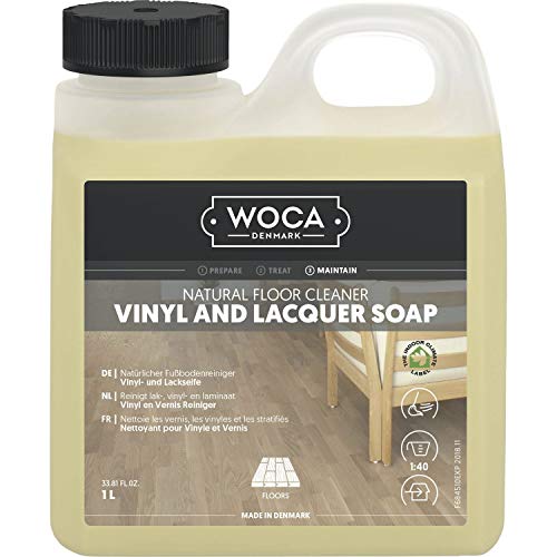 WOCA Vinyl- und Lackseife 1 Liter | Reinigung von Vinyl, Laminat und lackierten Parket-Böden von WOCA