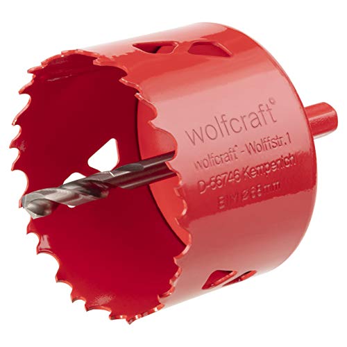 wolfcraft Bi-Metall-Lochsäge I 5474000 I Für Trockenbaumaterialien, Holz, Kunststoffe und Metalle, Schnitttiefe 40 mm von wolfcraft