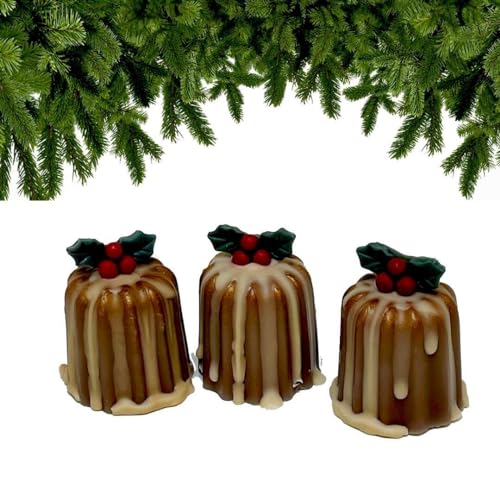 WonderWax Weihnachtspudding 3er Set Wachsmelt Duftwachs Raumduft für Duftlampen Soja Wachs Melts Duftmelt Aroma Wellnes Kerzen Wärmer Wax Tarts von WonderWax