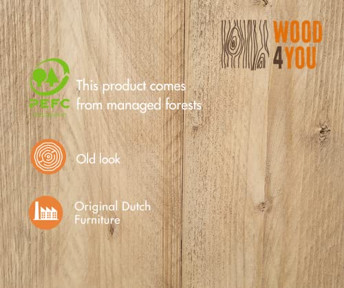Wood4you - Eckschreibtisch - Vancouver - Industrieholz 200 x 150 cm Weiß von Wood4you
