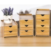 Holz Schubladen Organizer Box Desktop Aufbewahrung Mehrlagige Holzbox von WoodWorldByJeanette