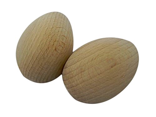 Einfache hölzerne Eier festes decoupage sauberes Handwerk verzieren Buchenholz 60x45mm - die Größe des Hühnereies - groß für Ostern von Wooden World