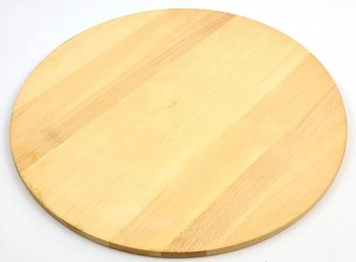 Rundes Schneidebrett aus Holz, rund, doppelseitig, 35 cm von Wooden World