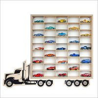 Display Für Matchbox Cars, Hot Wheels Kompatibel, Wandgarage, Autoregal Aus Holz Sammlungen - 45-Tlg von WoodenToyShelves