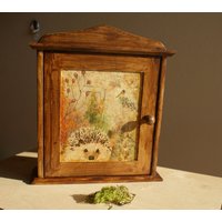 Schlüsselkasten Aus Holz, Schlüsselbox Igel von WoodenstoriesArt