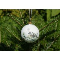 Weihnachtsdekoration, Weihnachtsschmuck, Weißer Ornament, Weihnachtsbaumschmuck, Serviettenanhänger, Vogelschmuck von WoodenstoriesArt