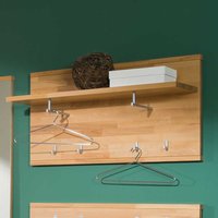 Wandgarderobe aus Kernbuche Massivholz mit Ablage von Wooding Nature