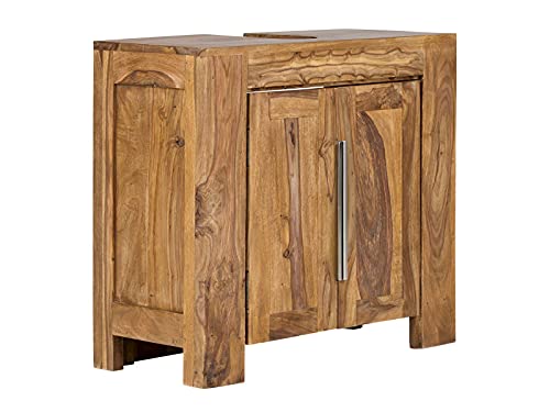 Woodkings® Waschbeckenunterschrank Stark aus Massivholz Palisander Waschtischunterschrank massiv Badmöbel Badezimmer Badschrank Bad Unterschrank Echtholz von Woodkings