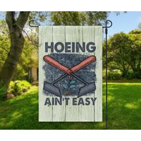 Hoeing Ain't Easy Garten Flagge, Flagge, Outdoor Dekor, Lustige Outdoor, Werkzeug von WoodridgeCreek