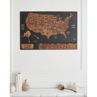 Nationalpark Karte Poster, Push Pin Karten Reise Karte, Große Us Holz Wandkunst, Wohnung Wand Dekor, 5. Jahrestag Geschenk von WoodyWoodUA