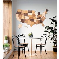 Usa Karte-Holz Karte Der Vereinigten Staaten Wandkunst-Us Reise Karte Geschenk Push Pin-Große Holz Wanddekoration-Erste Wohnung Wohndekoration von WoodyWoodUA