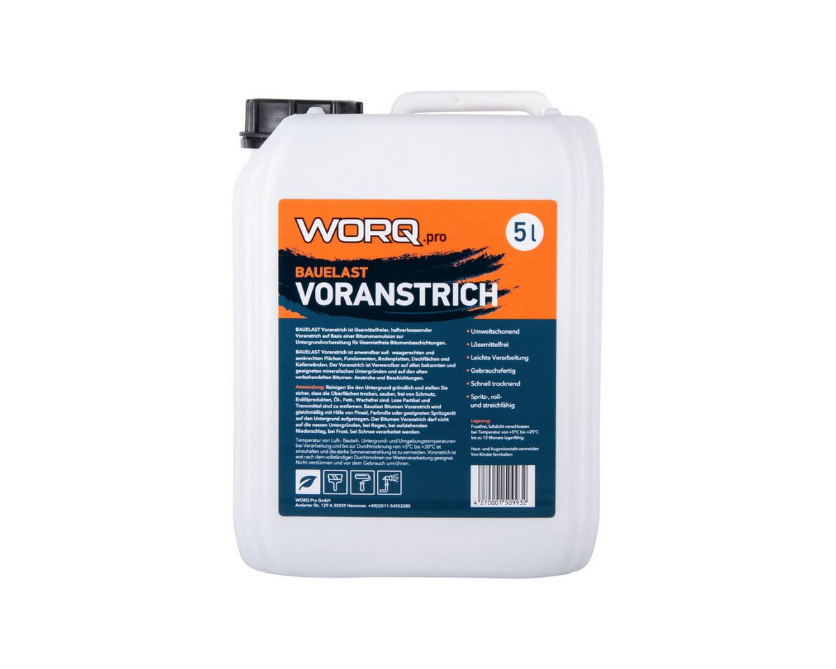 Worq.Pro Dach- und Sockelfarbe Bauelast Voranstrich, Umweltfreundlich von Worq.Pro