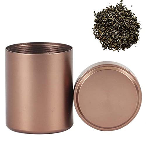 Wudaizhi Kompaktes Aluminium-aufbewahrungsglas-luftdicht Und Geruchsbeweisbehälter Für Kräuter, Gewürze, Kaffee Und Tee On-The-go von Wudaizhi
