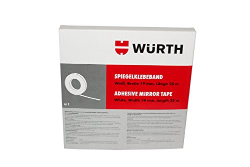 Würth 8949180 NASTRO Specchio Bianco larghezza 19 mm e lunghezza 25 m, Grau von Würth