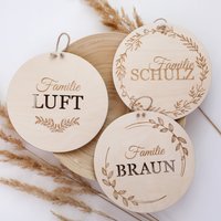 Personalisierte Verzierung Geschenk Für Die Familie Holzverzierung Geburtstagsgeschenk Hochzeitsgeschenk von WunderholzShop