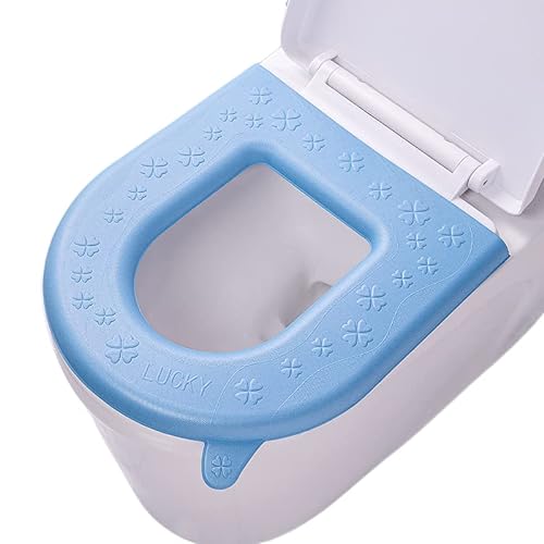 2PCS WC-Sitzbezug, WC-Sitzwärmer, länglicher Toilettensitzbezug, gepolstertes Toilettensitzkissen, waschbar oder tragbar, Toilettendeckel-Tankabdeckung von Wuyue Hua