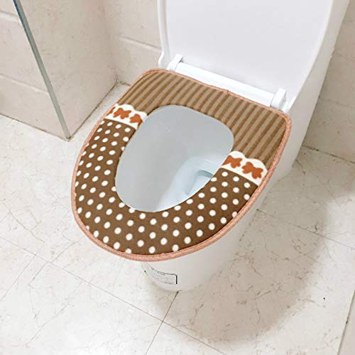 WC-Sitzbezug, weich, waschbar, Kordsamt, super warm, 2 Stück von Wuyue Hua