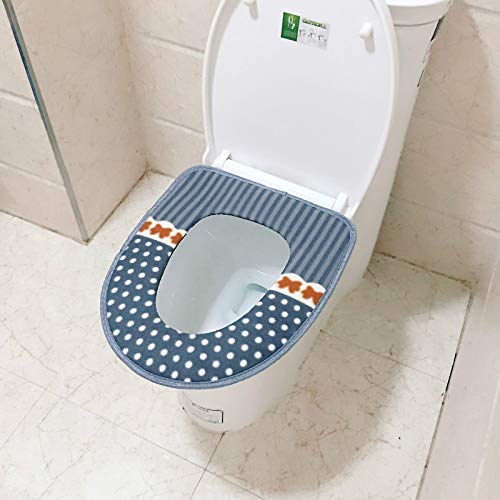 WC-Sitzbezug, weich, waschbar, Kordsamt, super warm, 2 Stück von Wuyue Hua