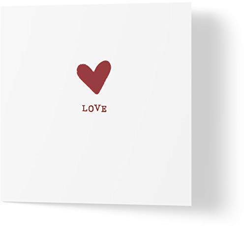 Wuzci Jubiläumskarte "Love", 150 mm Länge x 150 mm Breite von Wuzci