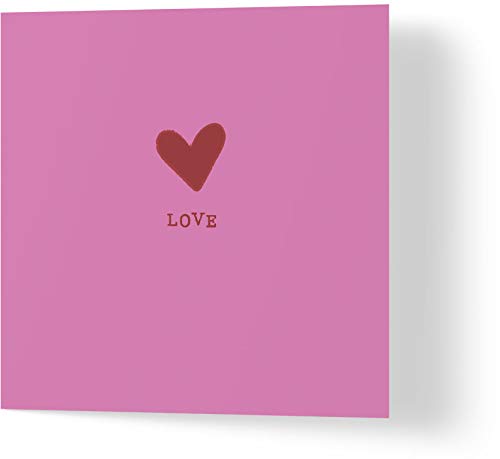 Wuzci Jubiläumskarte "Love" von Orange Poppy Designs, 150 mm Länge x 150 mm Breite von Wuzci