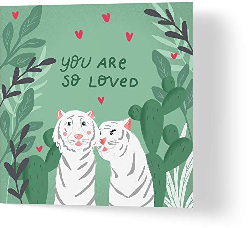 Wuzci Valentinstagskarte "You Are So Loved", 150 mm Länge x 150 mm Breite von Wuzci