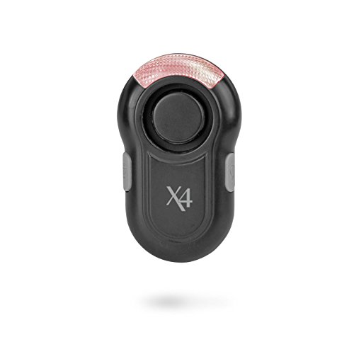 X4-LIFE 701589 Mini Jogging Alarm 115dB (schwarz), 65 x 35 x 25 mm von X4-LIFE