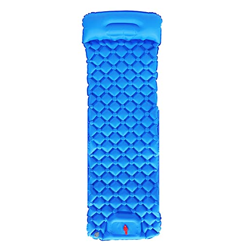 XANAYXWJ "Königsblaue ultraleichte aufblasbare Isomatte mit integriertem Kissen für Outdoor-Rucksacktouren und Wanderungen von XANAYXWJ